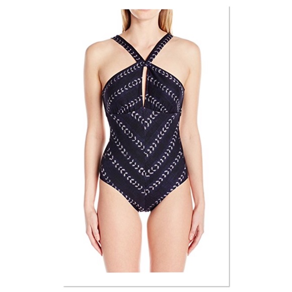 Robin Piccone Other - Robin Piccone Imani Halter Print 1-Piece Swimsuit